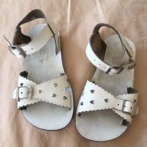 White Salt Water Sandals